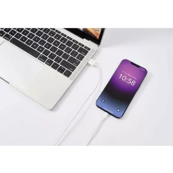 Renkforce cavo USB 2.0 USB-A a Apple Lightning 1m bianco opaco RF-5724084