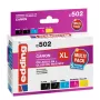 Edding EDD-502 E cartucce d'inchiostro compatibili multi-pack per Canon PGI-550PGBK XL, CLI-551 C/M/Y XL (nero, ciano, magenta, giallo)