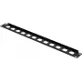 Renkforce pannello frontale per patch panel da 19 pollici 1U a 12 porte per prese XLR/USB/BNC, nero (RF-7116962)