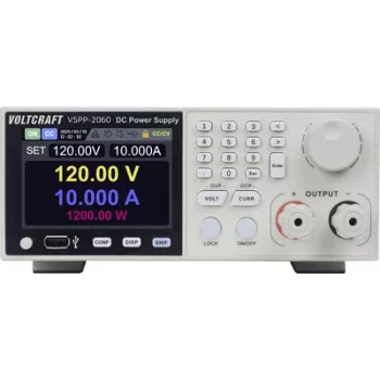 VOLTCRAFT VSPP-2060 alimentatore da laboratorio rack-mount, regolabile 0-600 V/DC 0-10 A, 2000 W, USB, RS-485, LAN programmabile VC-18673215
