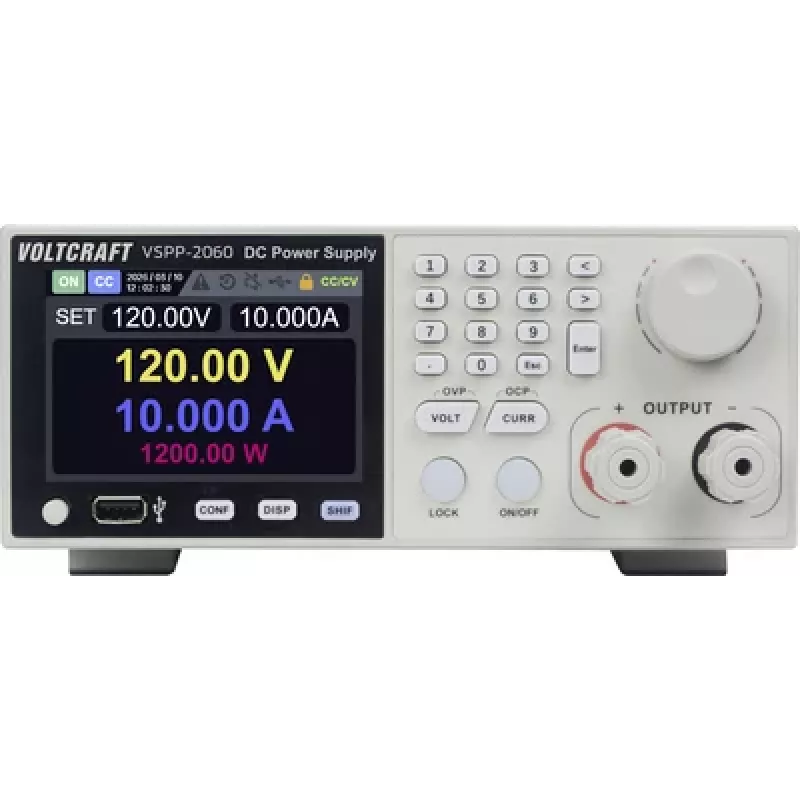 VOLTCRAFT VSPP-2060 alimentatore da laboratorio rack-mount, regolabile 0-600 V/DC 0-10 A, 2000 W, USB, RS-485, LAN programmabile VC-18673215