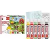 Marabu KiDS Window Color set Farm, 6 x 25 ml colore per finestre staccabile, a base d'acqua, rimovibile, 1 set (0306000000006)