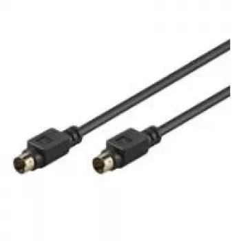 Goobay AVK 157 cavo S-Video 1m connettore maschio a connettore maschio nero 50057