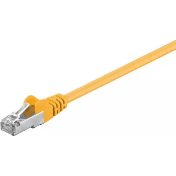 Wentronic Goobay cavo patch CAT 5e, F/UTP, giallo, 7,5 m - CCA rame-alluminio (50169)