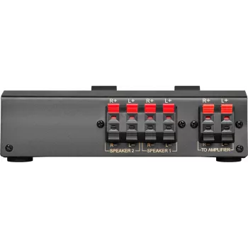 Wentronic Goobay selettore per altoparlanti, nero - collega fino a 2 coppie di altoparlanti (60928)