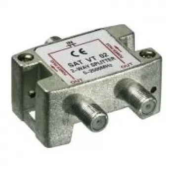 Distributore SAT a 2 vie Wentronic Goobay 5-2500 MHz tipo F (67001)