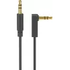 Cavo jack stereo 3,5 mm Wentronic Goobay, 1 m, nero, dritto a 90° angolare, connettore su connettore 67783
