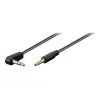 Cavo jack stereo 3,5 mm Wentronic Goobay, 1 m, nero, dritto a 90° angolare, connettore su connettore 67783