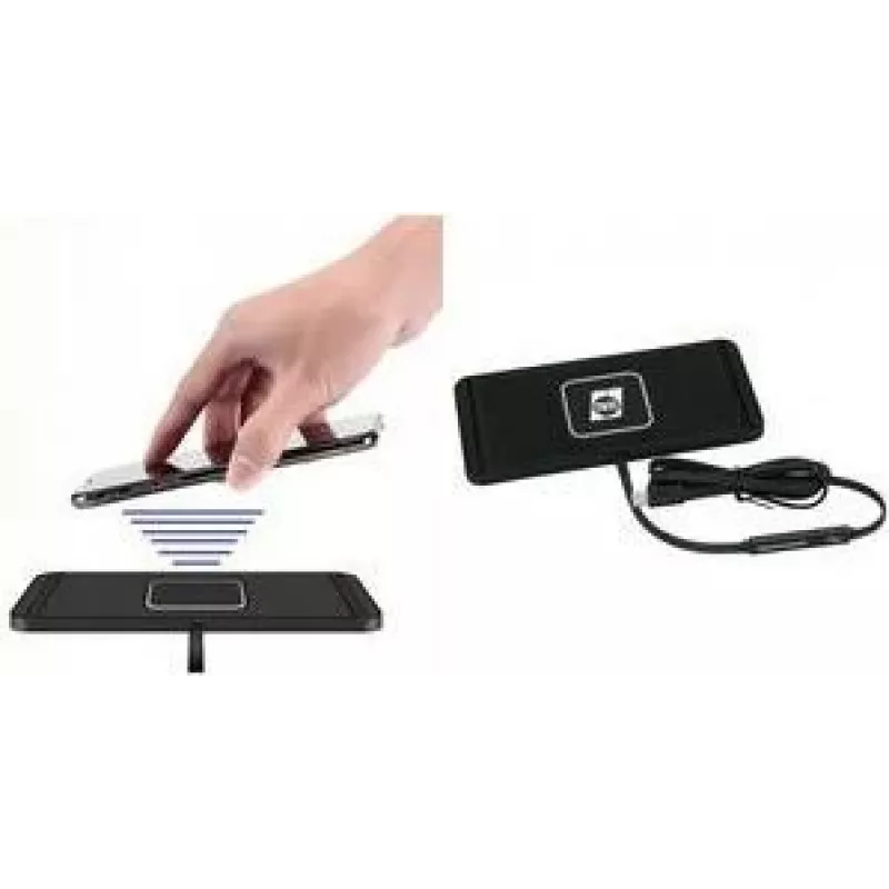 Base di ricarica wireless IWH con funzione di ricarica rapida, 1x USB-C, compatta, per dispositivi Qi, 1 pz. (019067)