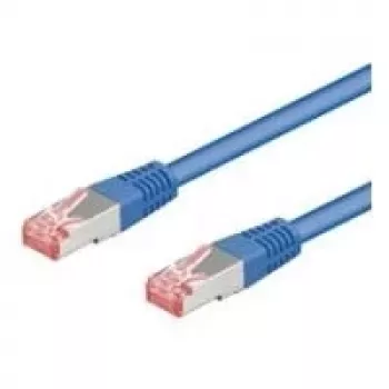 Cavo patch CAT 6 Wentronic Goobay, S/FTP (PiMF), blu, 30 m, LSZH senza alogeni, rame 68275