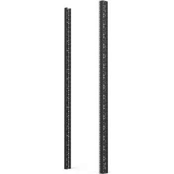 Schroff 23130-014 guida di montaggio verticale, 38U, 1800 mm, acciaio, nero