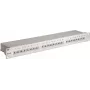 Wentronic Goobay Patch panel CAT 6 24 porte STP, 19 pollici 1U, grigio 94036