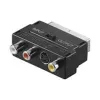 Wentronic AVK 196 Adattatore SCART a 3x RCA + S-Video, connettore maschio a connettore femmina, nero 50123