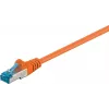 Wentronic 95605 cavo patch CAT6a, RJ45 maschio-maschio, 1,5 m, arancione