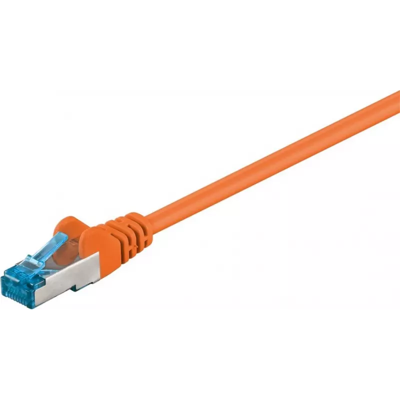 Wentronic 95605 cavo patch CAT6a, RJ45 maschio-maschio, 1,5 m, arancione