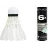 TALBOT torro Volano da badminton Hit 750, lento, bianco - piuma naturale classica con base in sughero - 1 pezzo 479082