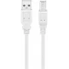 Wentronic 96186 Cavo USB 2.0, connettore USB-A maschio a USB-B maschio, 1,8 m, bianco