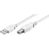Wentronic 96186 Cavo USB 2.0, connettore USB-A maschio a USB-B maschio, 1,8 m, bianco