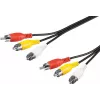 Wentronic AVK 354-300 3,0m Cavo AV 3x RCA maschio a 3x RCA maschio - nero 50382