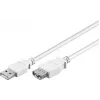 Wentronic Cavo prolunga USB 2.0 A maschio a femmina 5m bianco 96288