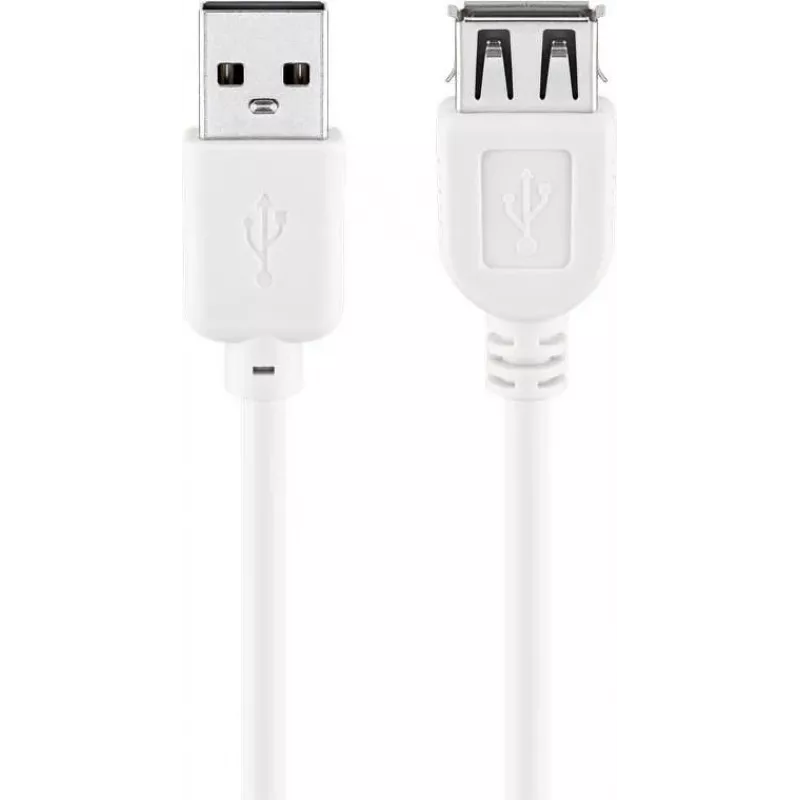 Wentronic Cavo prolunga USB 2.0 A maschio a femmina 5m bianco 96288