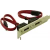 Delock Staffa slot interna 2x SATA a 2x eSATA esterni (65116)