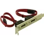Delock Staffa slot interna 2x SATA a 2x eSATA esterni (65116)