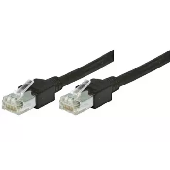 Tecline Cavo patch S/UTP Cat5e, 0,3 m, connettore RJ-45 maschio a maschio, nero 719003S