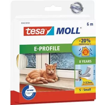 tesamoll nastro sigillante per porte/finestre autoadesivo 6 m marrone (05463-00121-00)