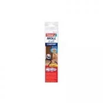 tesa Moll COMFORT striscia sigillante per porte, marrone, 40 mm x 1 m, alluminio autoadesivo
