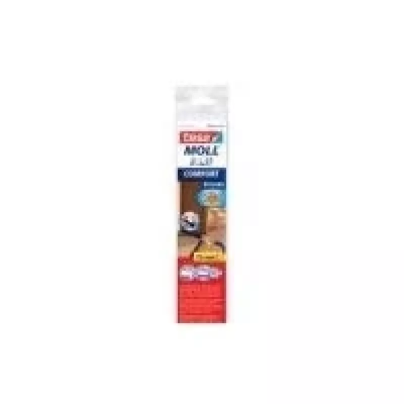 tesa Moll COMFORT striscia sigillante per porte, marrone, 40 mm x 1 m, alluminio autoadesivo