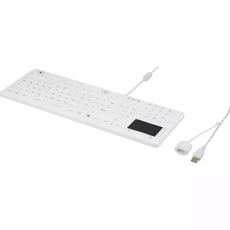 Renkforce iM-IKB110-WH tastiera USB QWERTZ layout tedesco nero-bianco