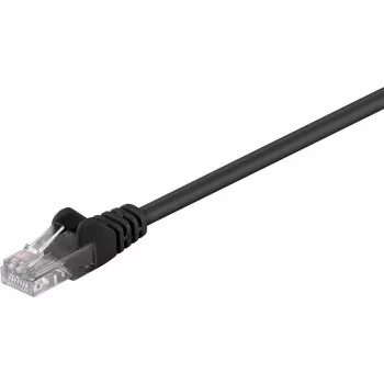 Wentronic Goobay cavo patch CAT 5e, U/UTP, nero, 5 m - CCA alluminio rivestito in rame (68651)