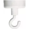 FRANKEN calamita con gancio HM25, forza di tenuta 4 kg, diametro 25 mm, bianco, 1 pezzo
