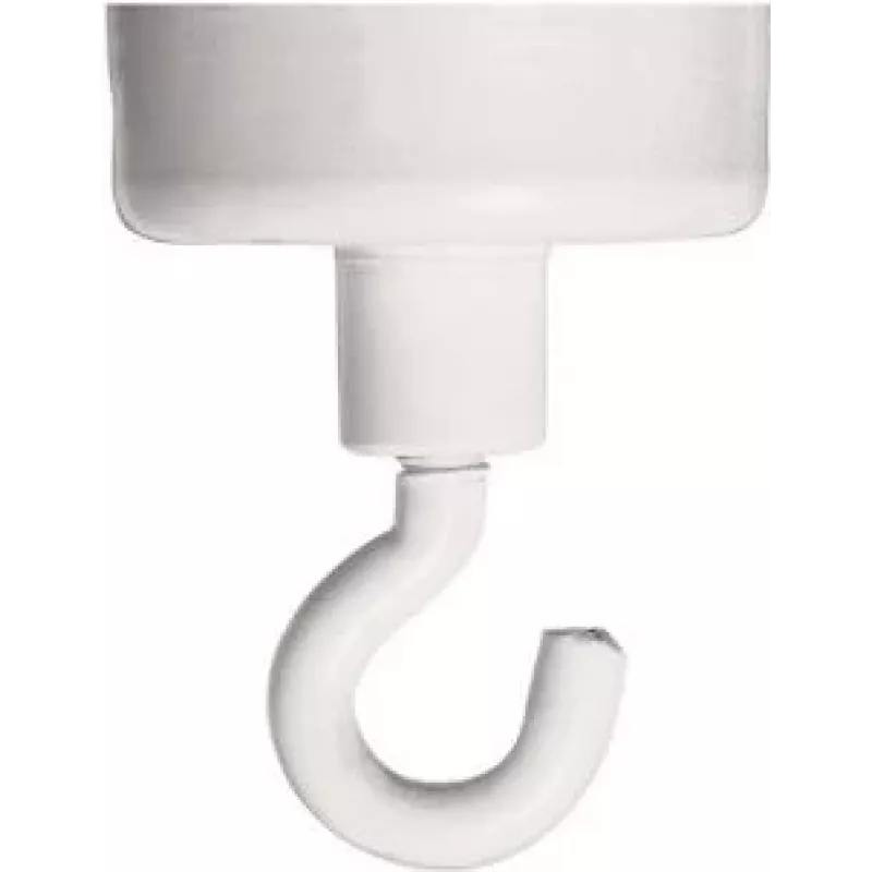 FRANKEN calamita con gancio HM25, forza di tenuta 4 kg, diametro 25 mm, bianco, 1 pezzo