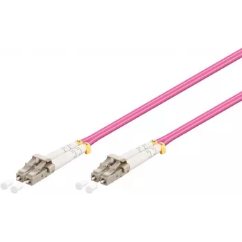 Wentronic 95938 cavo patch in fibra ottica multimodale LC-LC, rosa