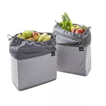 keeeper neo Sacchetto per frutta e verdura, 13 litri, grafite, chiusura a coulisse, salvaspazio 1429582600000