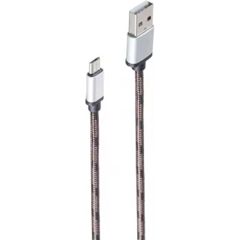 shiverpeaks BS14-50079 cavo USB 2.0, USB-A a Micro-USB B, 0,9 m, marrone