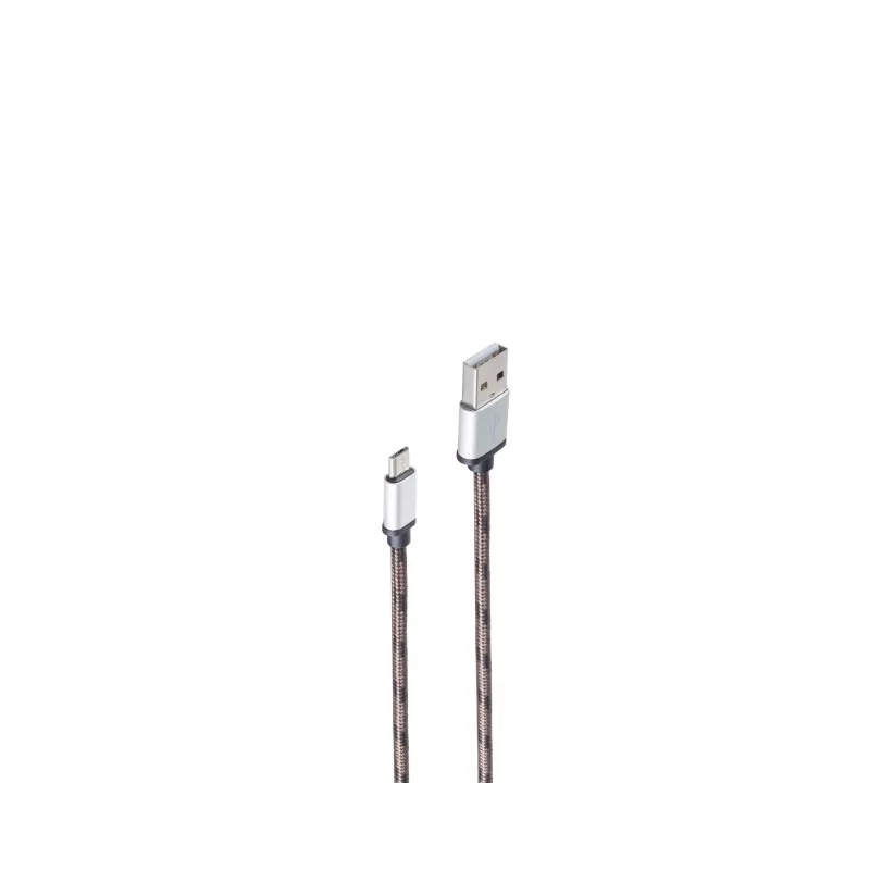 shiverpeaks BS14-50079 cavo USB 2.0, USB-A a Micro-USB B, 0,9 m, marrone