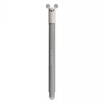 Faber-Castell Eberhard Faber Animal Erase it! Topo penna gel 0,7 mm blu, ricaricabile, cancellabile (1 pezzo) 582108