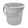 keeeper mika eco secchio per la pulizia rotondo, 10 litri, grigio pietra, plastica 100% riciclata, manico ergonomico 1171015000000