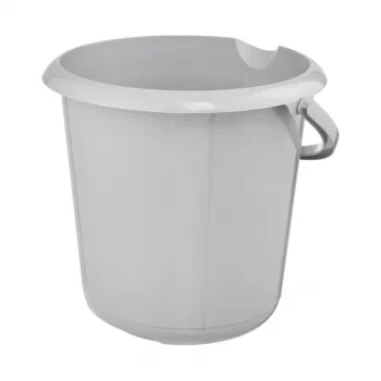 keeeper mika eco secchio per la pulizia rotondo, 10 litri, grigio pietra, plastica 100% riciclata, manico ergonomico 1171015000000