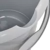 keeeper mika eco secchio per la pulizia rotondo, 10 litri, grigio pietra, plastica 100% riciclata, manico ergonomico 1171015000000