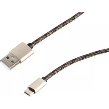 SHIVERPEAKS S-Conn cavo USB 2.0, USB-A a Micro-USB B, 0,9 m, marrone 14-50079