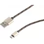 SHIVERPEAKS S-Conn cavo USB 2.0, USB-A a Micro-USB B, 0,9 m, marrone 14-50079
