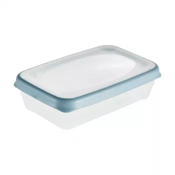 keeeper franco contenitore per alimenti, 0,4 L, rettangolare, bordo blu 1079168000000