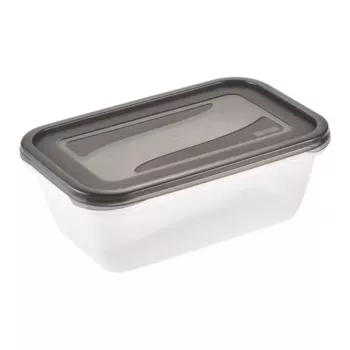keeeper fredo fresh Set contenitori per alimenti, 2 x 3,3 L, rettangolare, trasparente con coperchi grigi 3068082700000