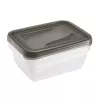 keeeper fredo fresh Set contenitori, 3x 1,25 L, rettangolare, base trasparente con coperchio grigio 3067582700000