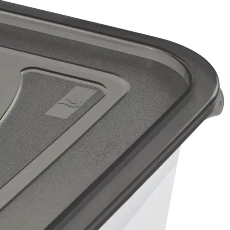 keeeper fredo fresh Set contenitori, 3x 1,25 L, rettangolare, base trasparente con coperchio grigio 3067582700000