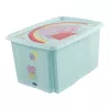 keeeper karolina Peppa Pig Scatola contenitore, 45 L, Aquamarin, con coperchio, impilabile 1223962433600